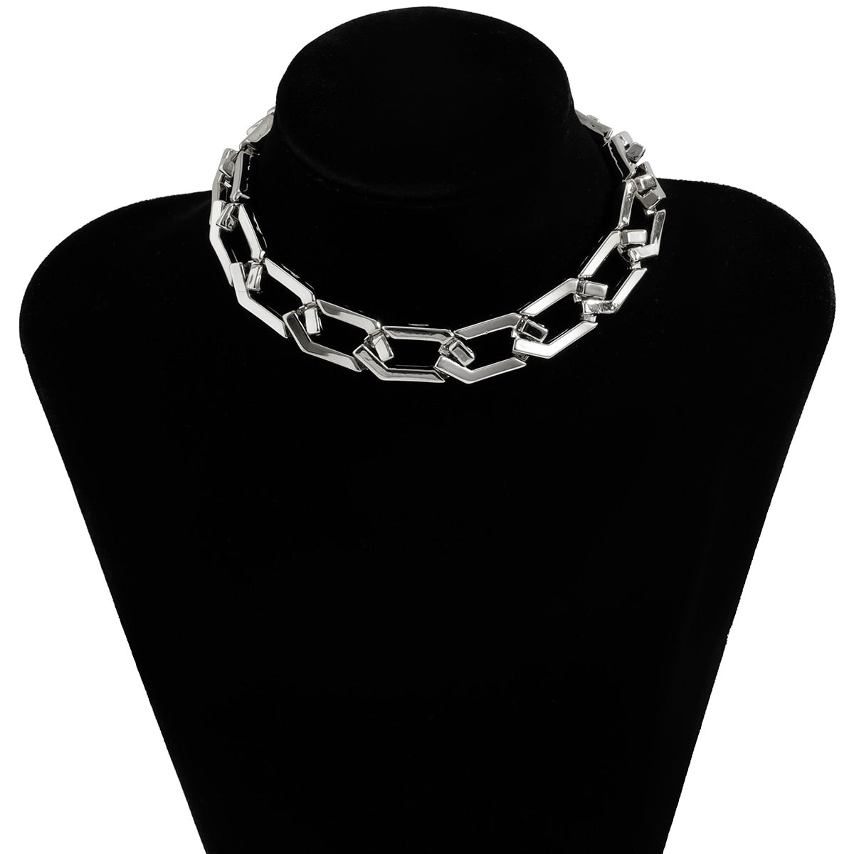 Geometric Single-Layer Collarbone Necklace