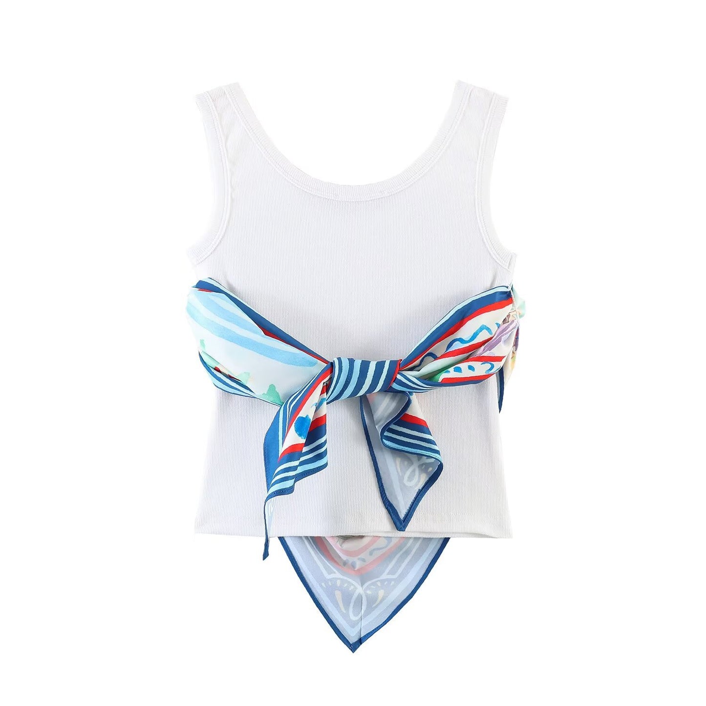Elegant Silk Patchwork Tee