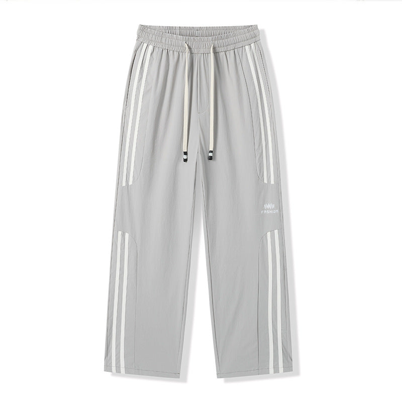 Street Style Silk Patchwork Cargo Pants