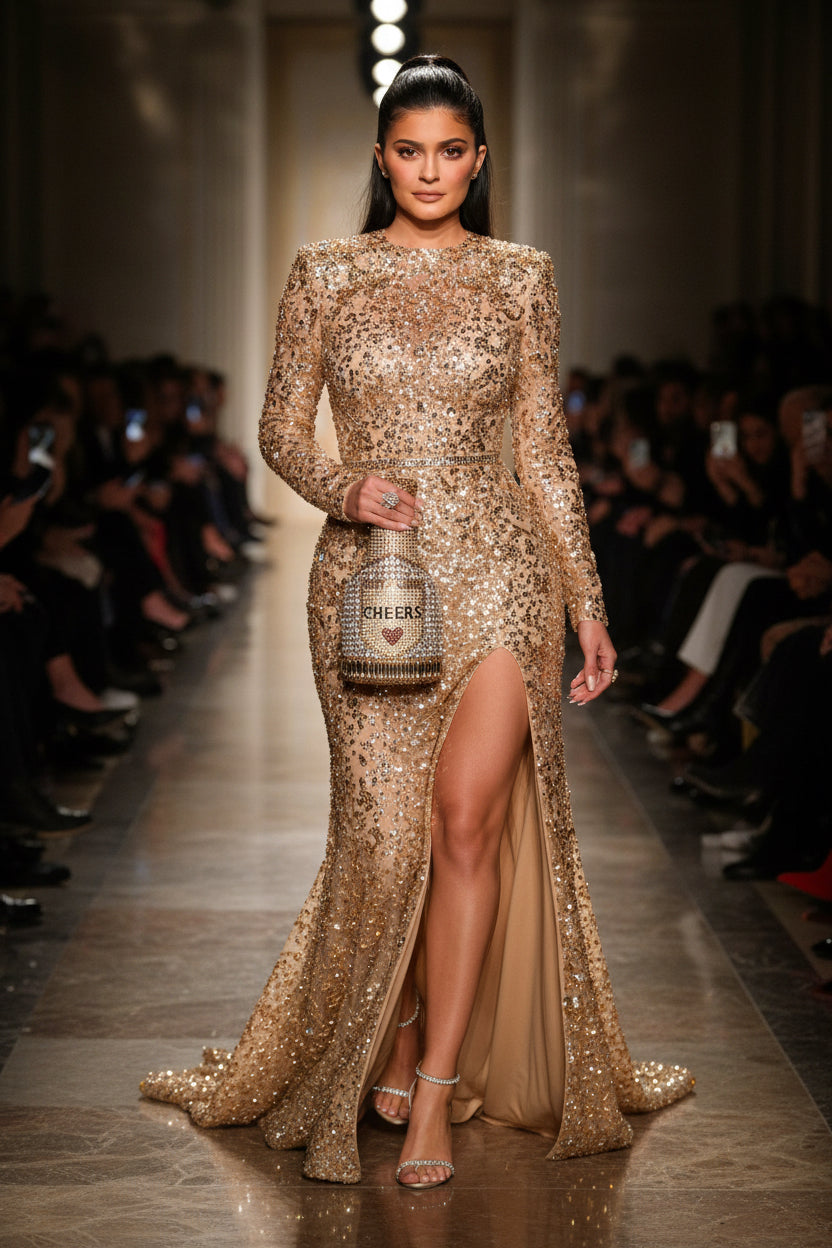 Luxury Bottle Crystal Rhinestone Bags