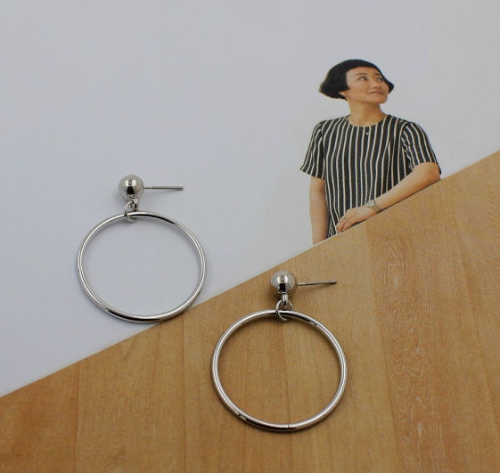 Handmade Minimalist Geometric Hoop Earrings