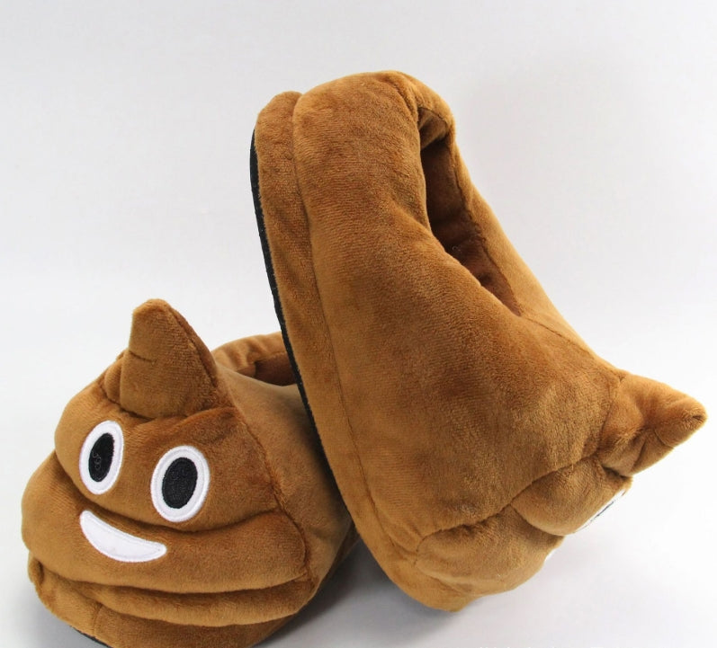 Plush Poop Slippers, Cute Funny Poop Indoor Creative Warm Cotton Shoes Wholesale