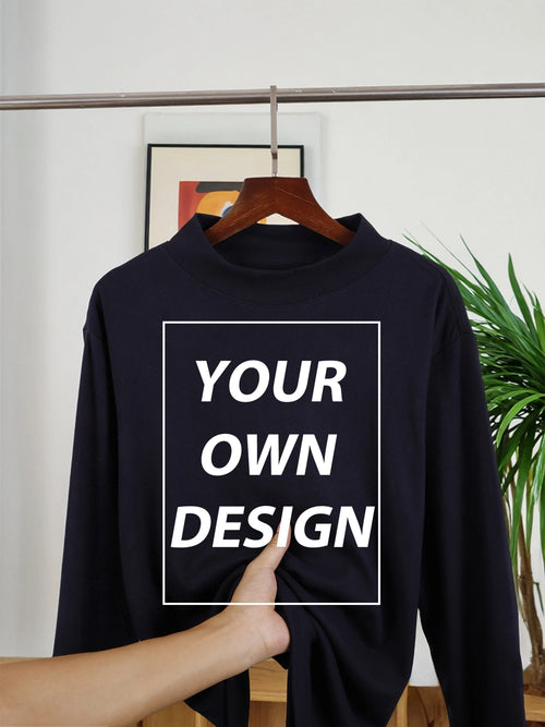 DIY Your Print Custom Man's Velvet Fleece Warm Long Sleeved Slim