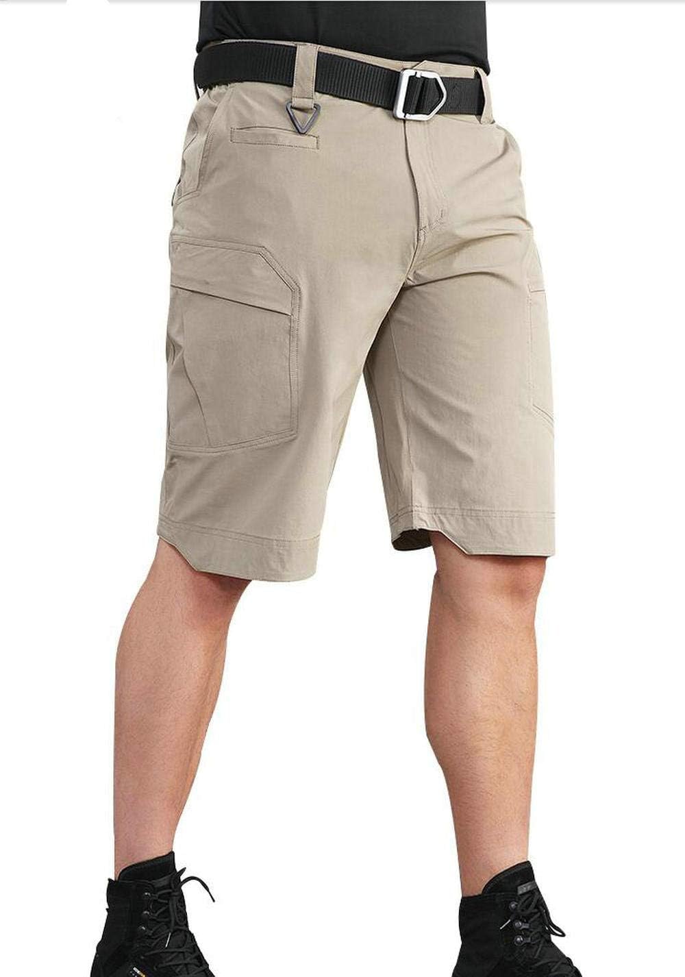 Men's Tactical Cargo Shorts Lightweight Waterproof Ripstop Summer