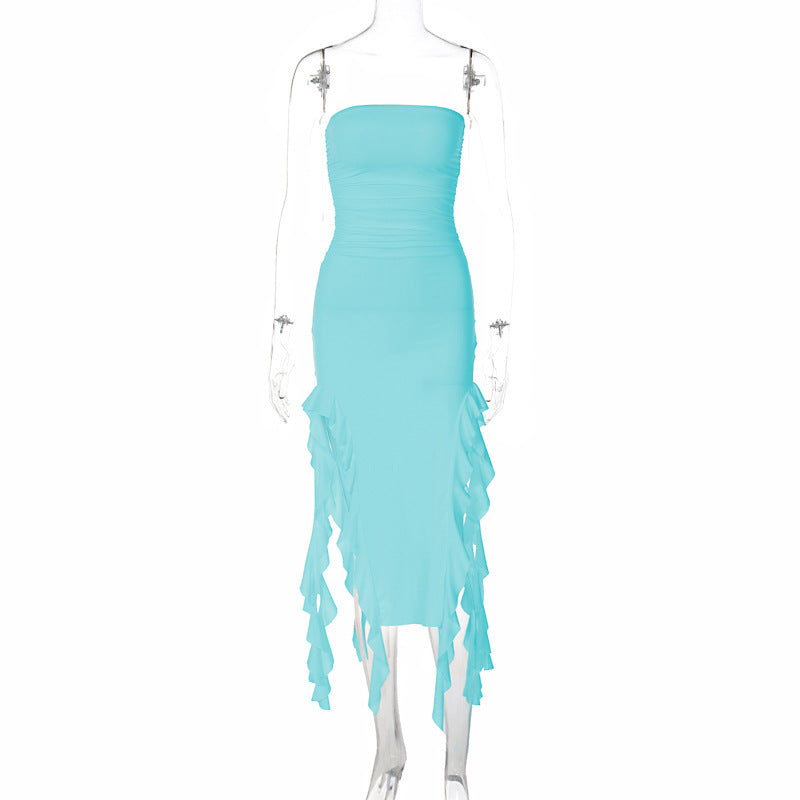 Ruffle Wrap Dress
