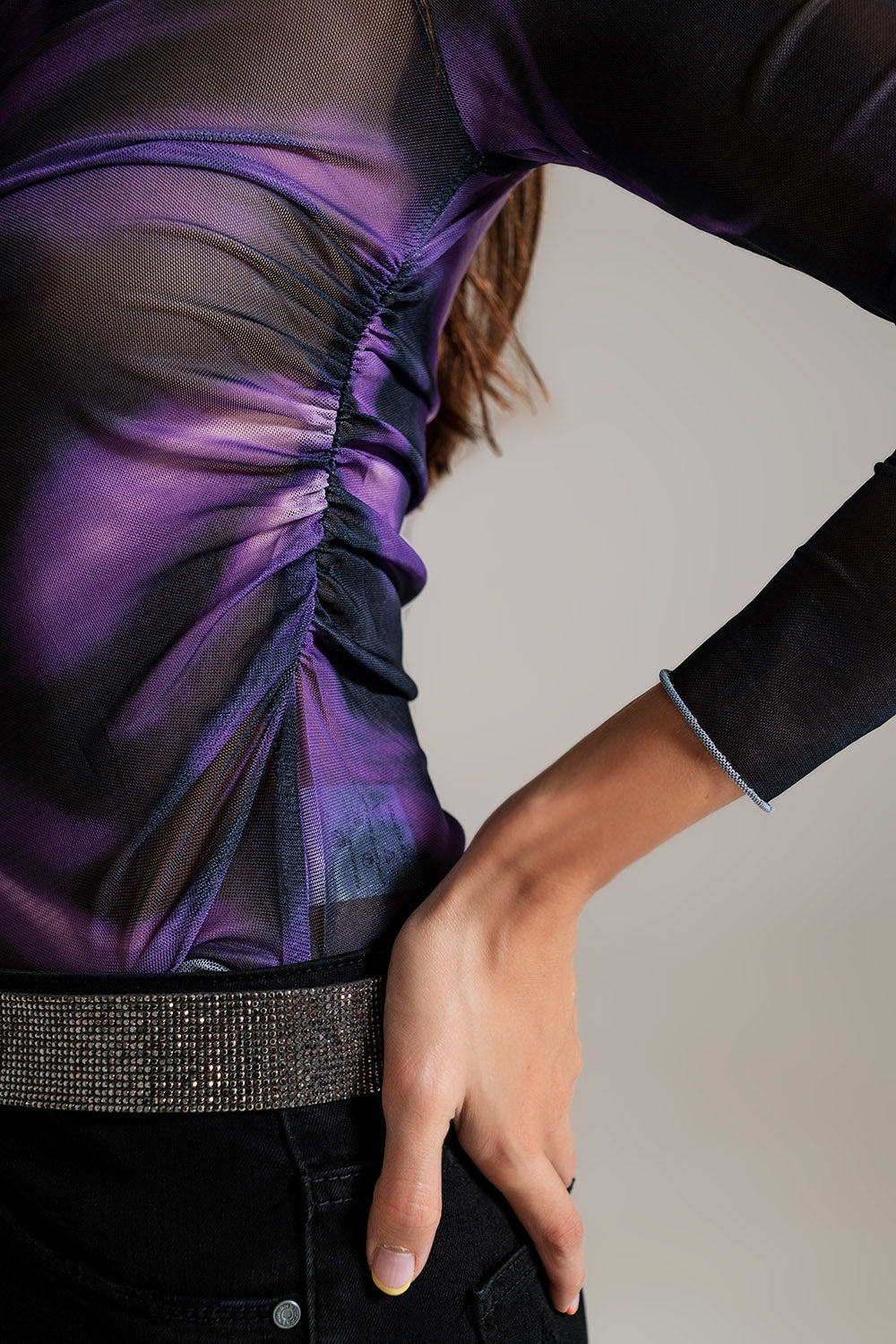 Abstract Purple Print Shirt