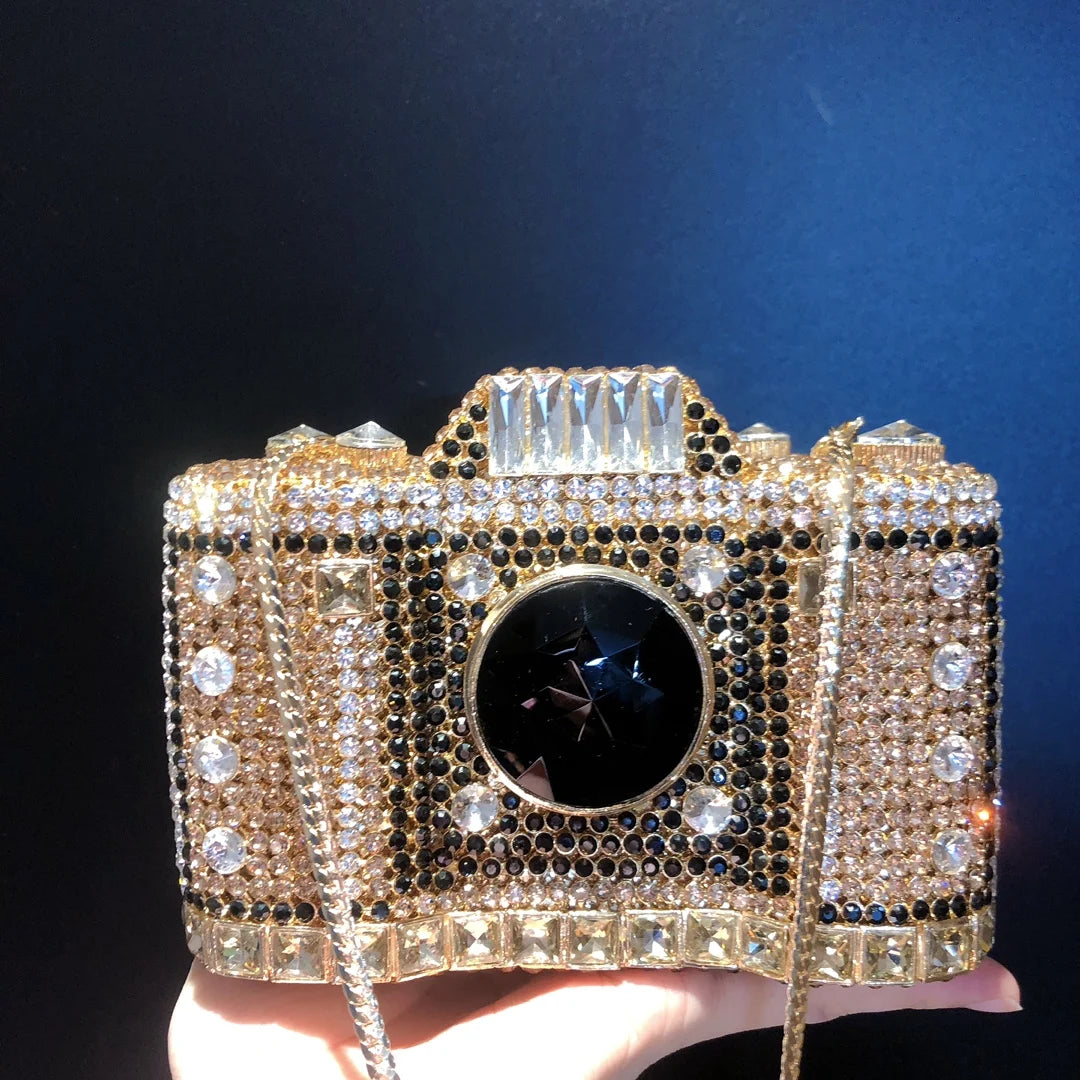 Fashion Woman Luxury Gala Dinner Party Clutches Bags Ladies Camera Evening Purses Wedding Bridal Evening Bags Prom Clutch Purse