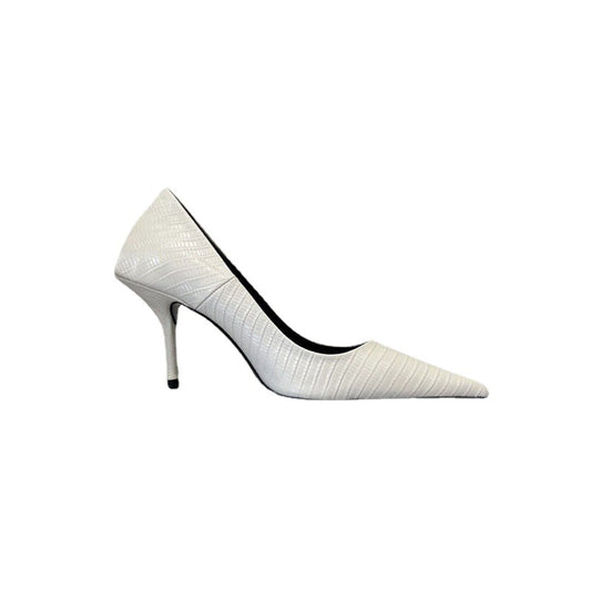 Office Ladies High Heels Genuine Leather High End Brand New Shoes Female Pointy toe Basic Pumps Shoes Women