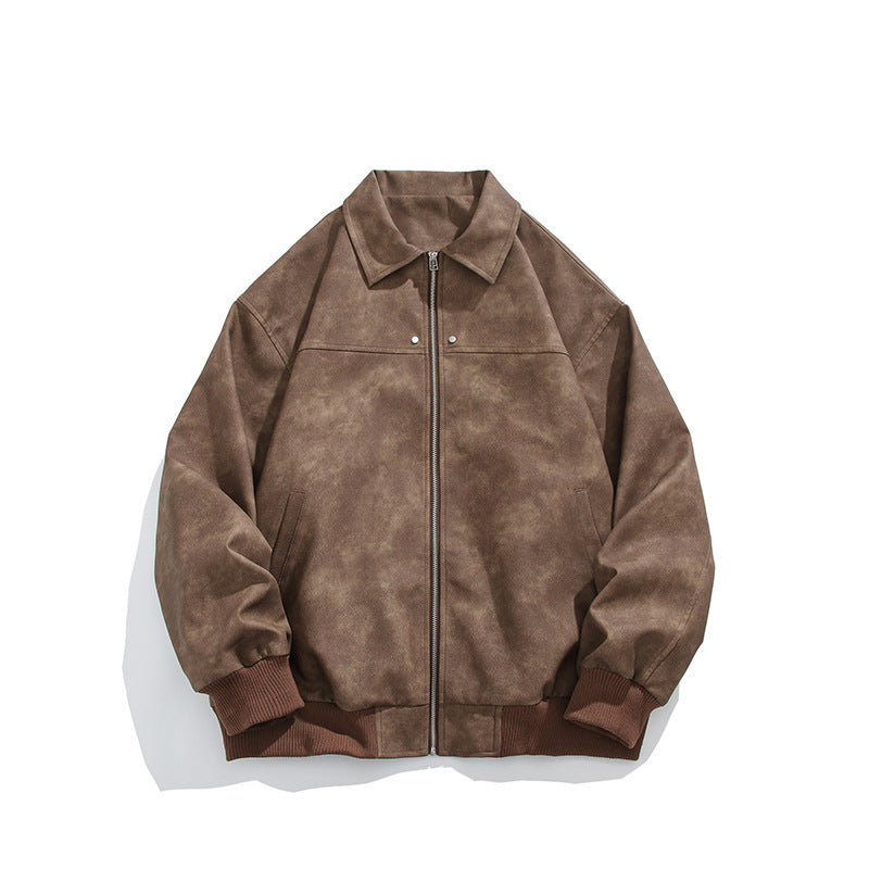 Cropped Leather Coat