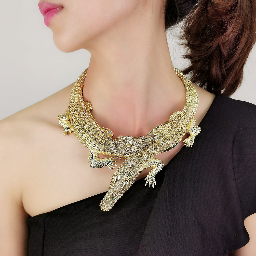 Crocodile Collar Necklace