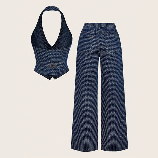 Women's denim suit