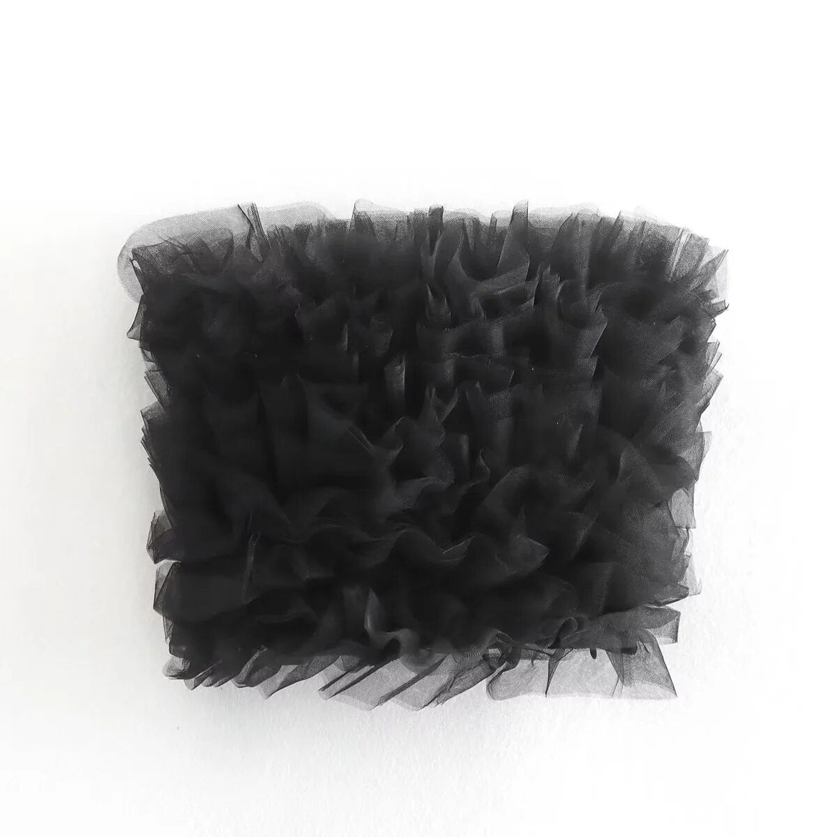 Silk Net Tulle Knitted Top