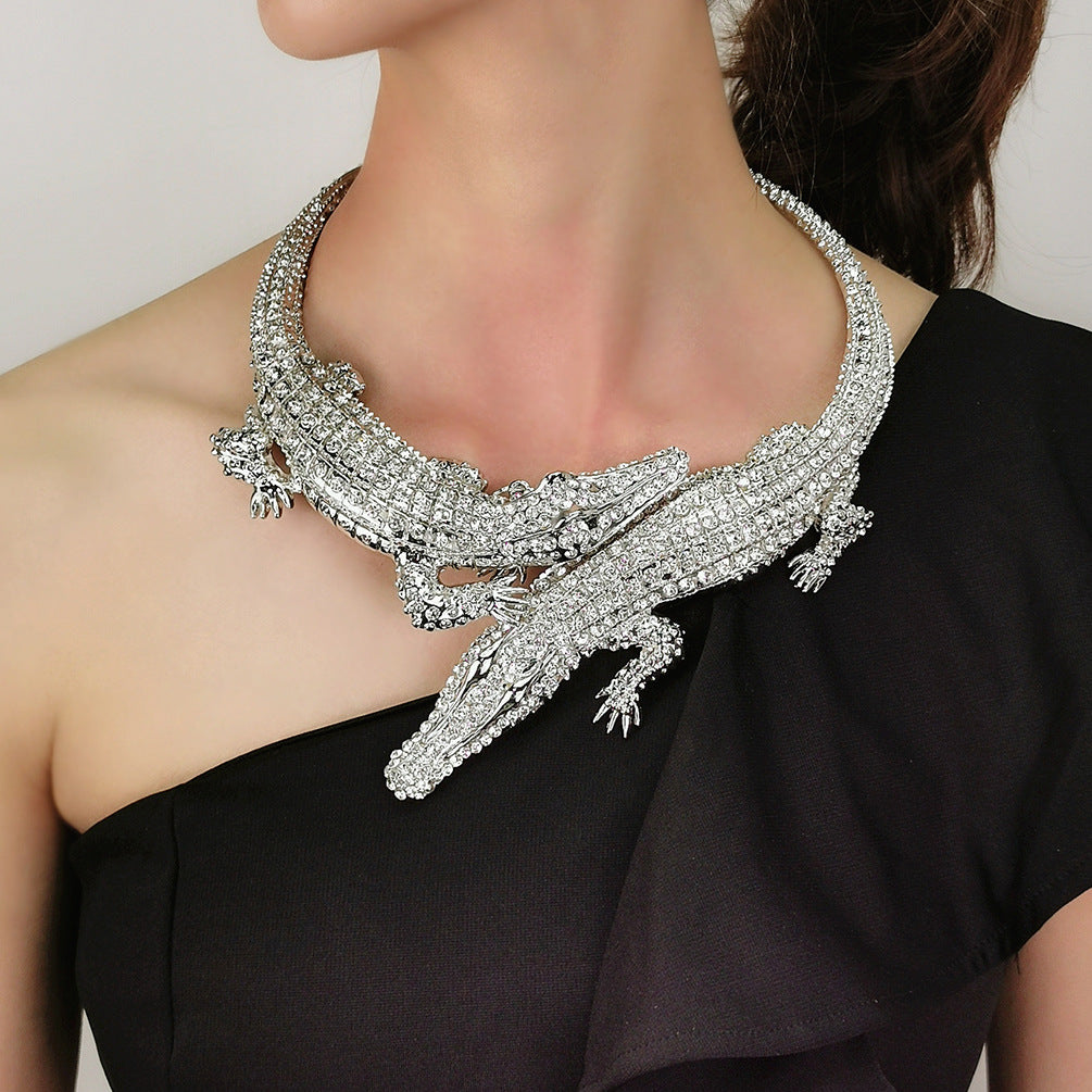 Crocodile Collar Necklace