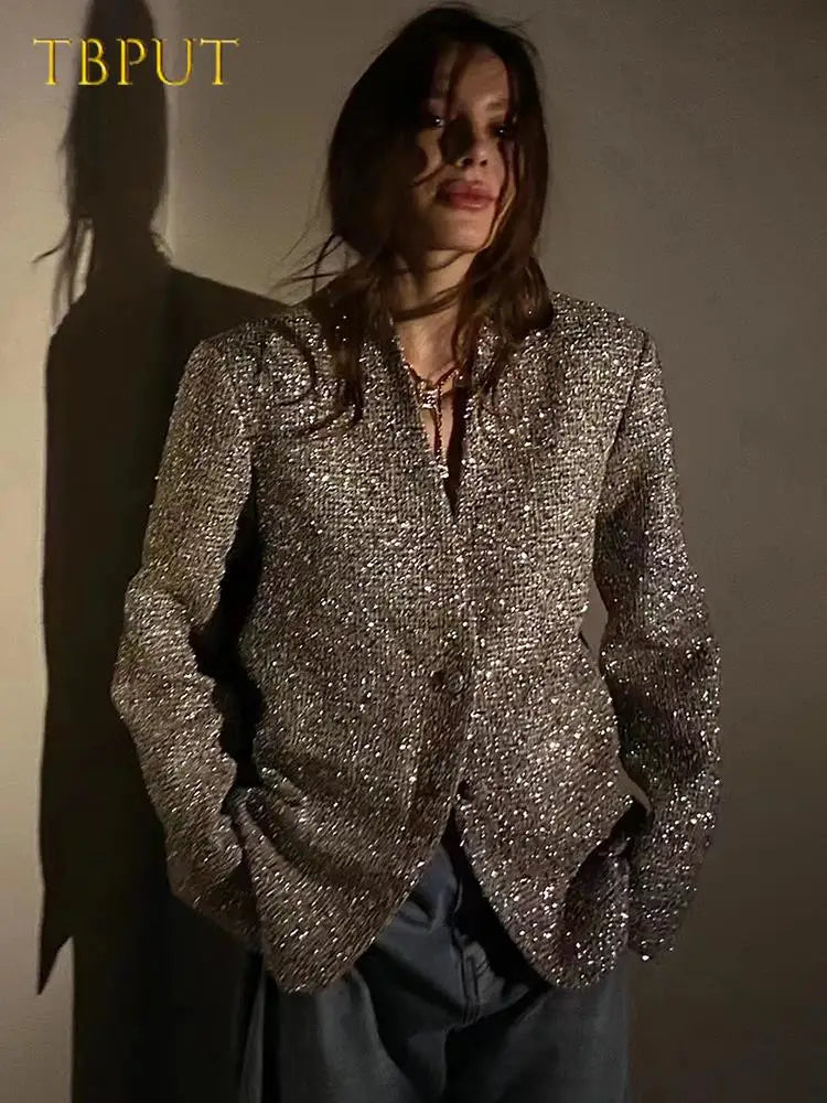 Silk Blazer Jacket