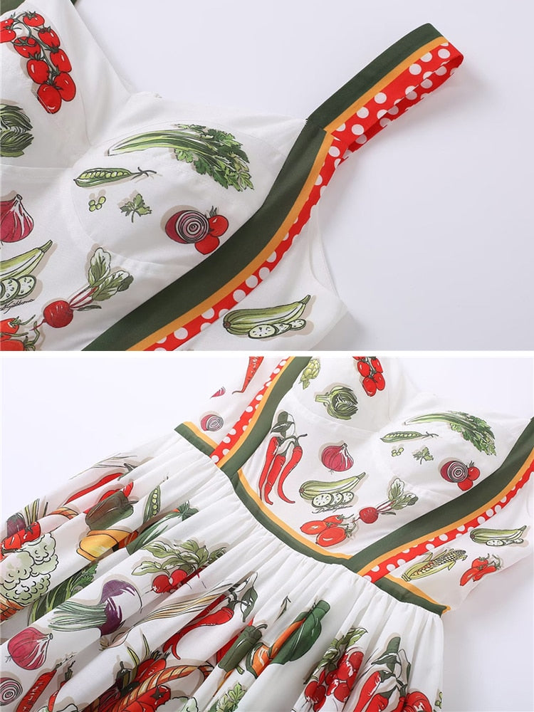 Sweet Sling Dress For Women V Neck Sleeveless High Waist Print Colorblock Mini Dresses Female Summer Clothing