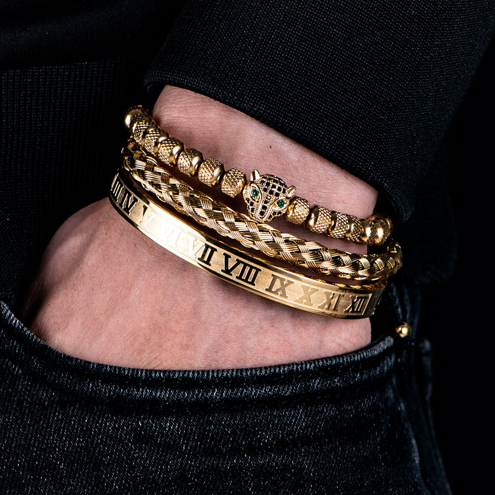 Pineapple Pearl Roman Bracelet