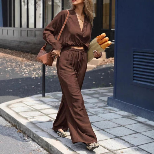 V-neck Top Suit