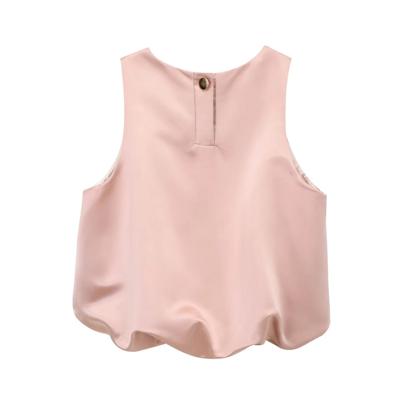 Silk texture sleeveless vest top