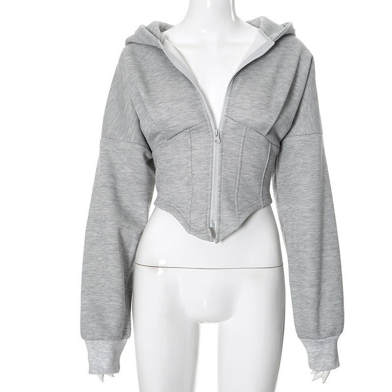 Zipper Trendy Hoodie