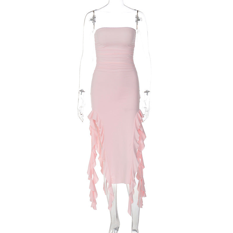 Personalized Chest Wrap Dress
