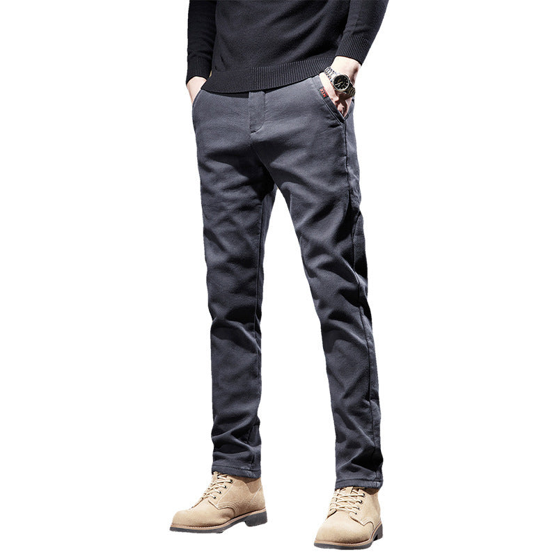 Slim Fit Straight Trousers