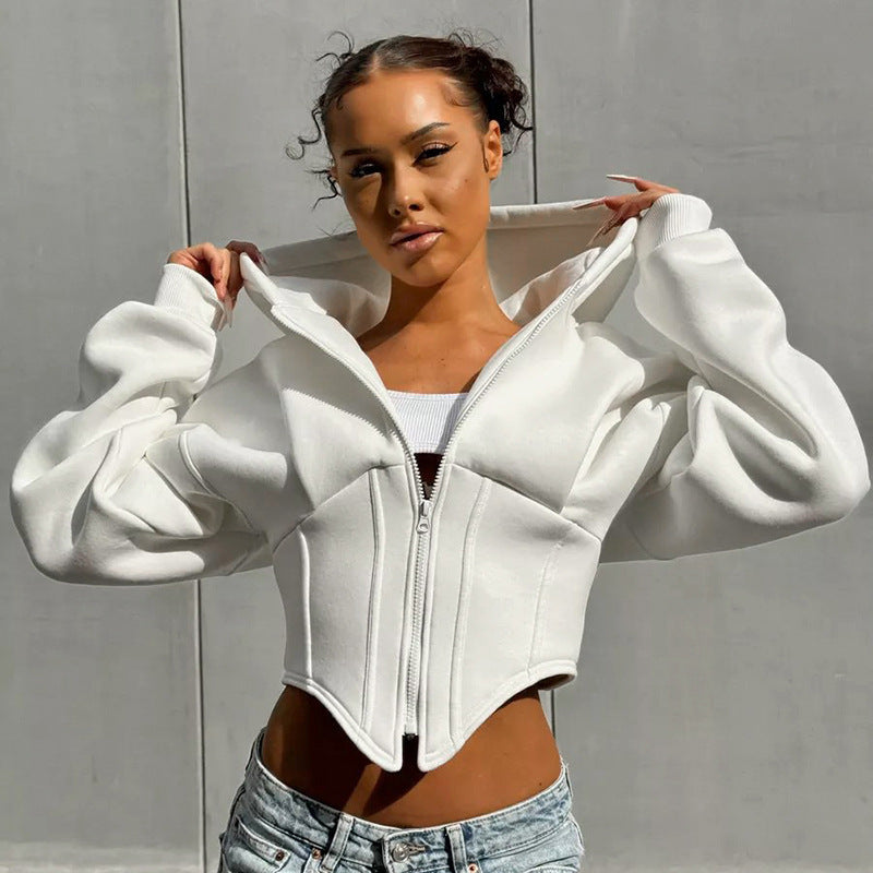 Zipper Trendy Hoodie