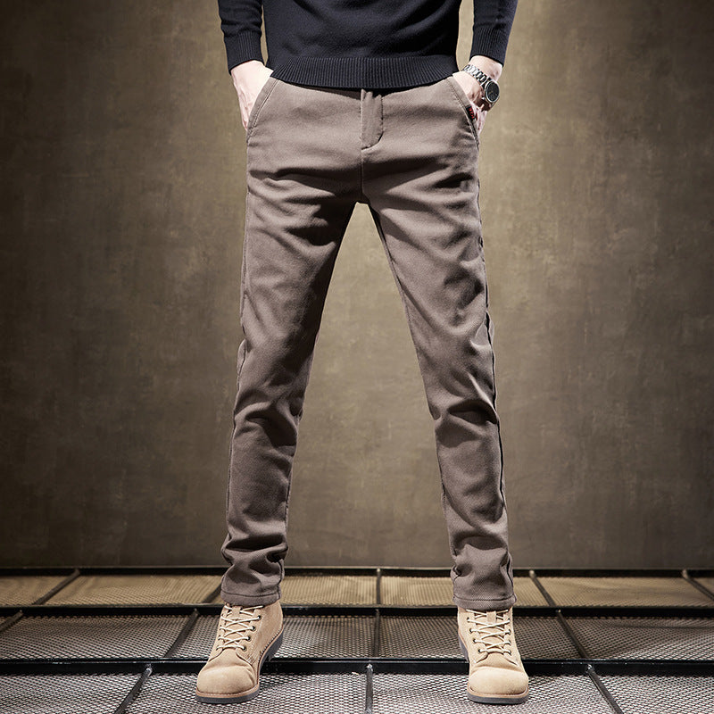 Slim Fit Straight Trousers