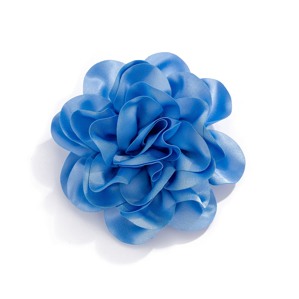 large  fabric flower brooch