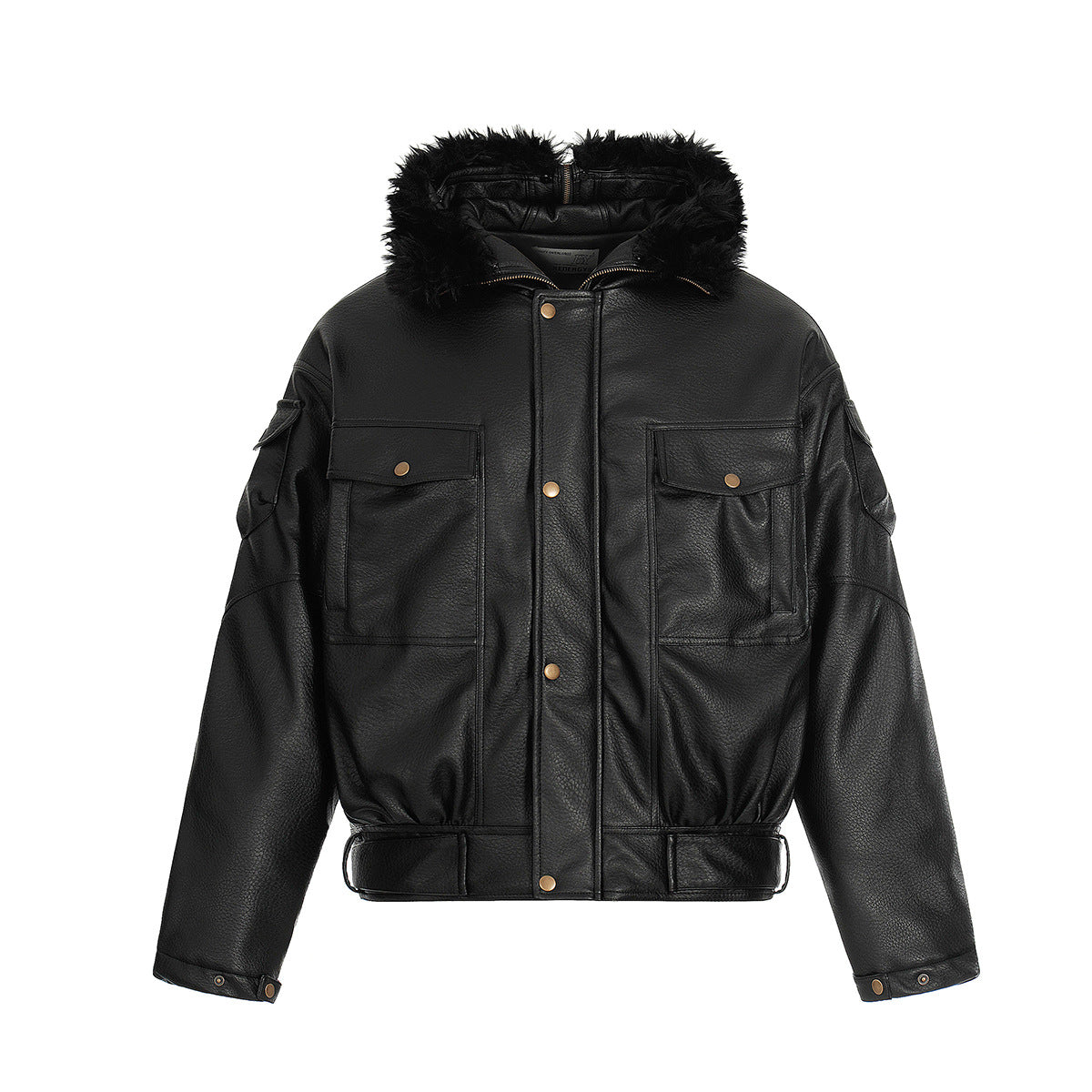 Leather jacket and cotton jacket