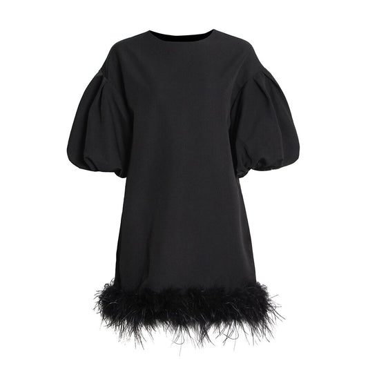 Black Feathers Dress