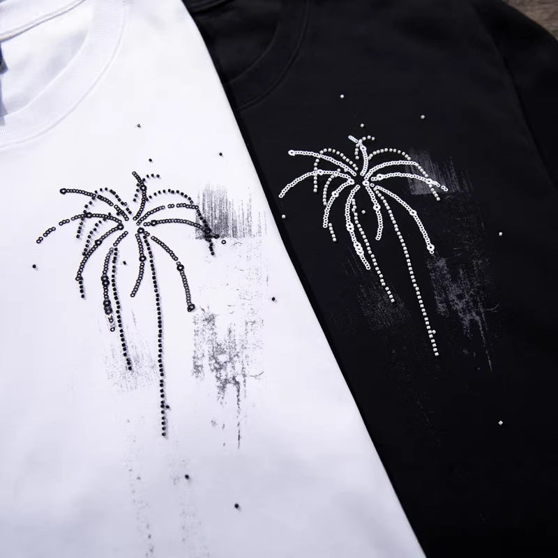 Cotton Sequin T Shirt