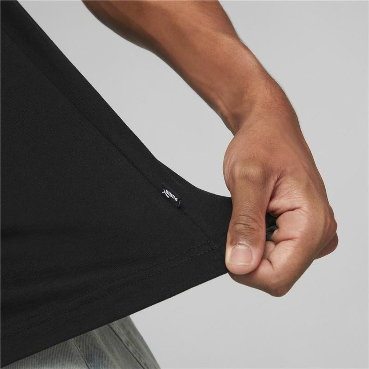 Men’s Short Sleeve T-Shirt Puma Essentials Elevated Black