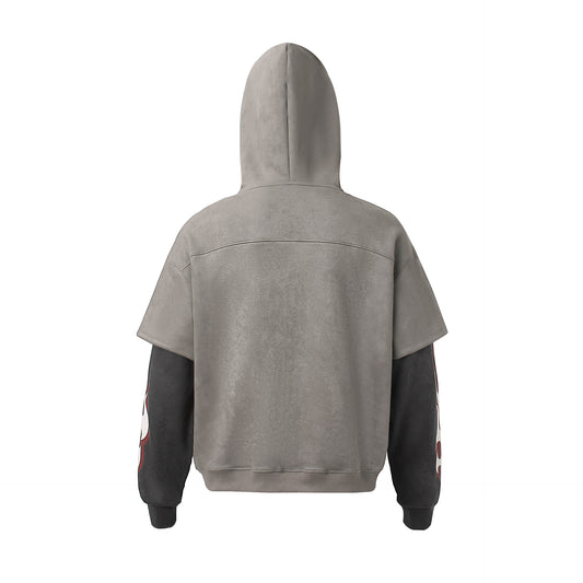 Two-Piece Men's Hooded Zip-Up Sweatshirt