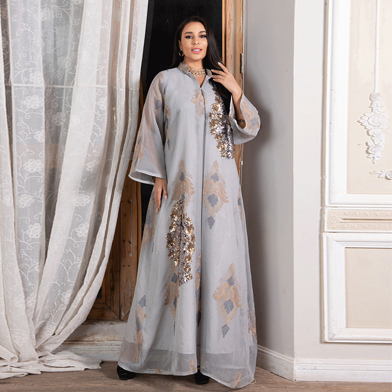 Dress with Sequins Evening Gown for Women