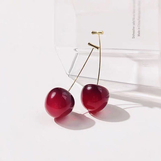 Cherry Korean Style Fruit Earrings