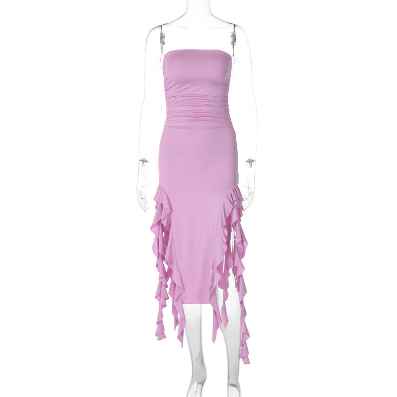 Personalized Chest Wrap Dress