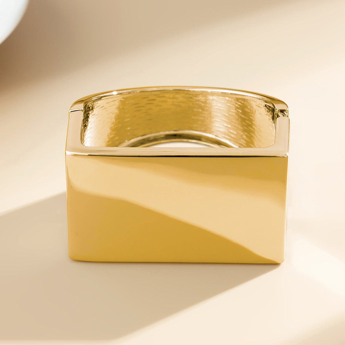 Retro metal square mirror bracelet