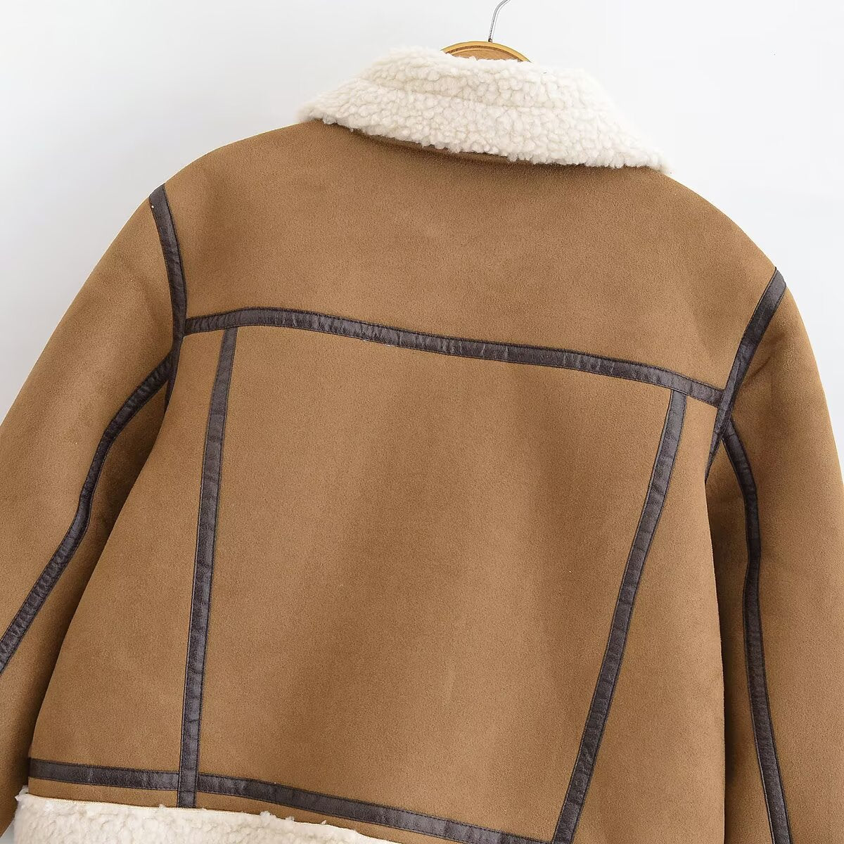 Short suede jacket