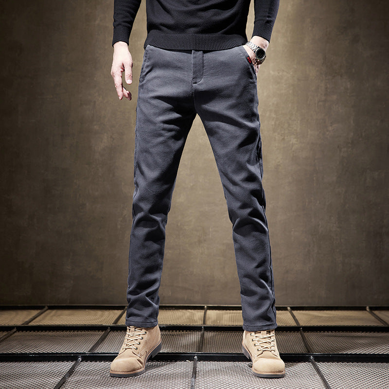 Slim Fit Straight Trousers