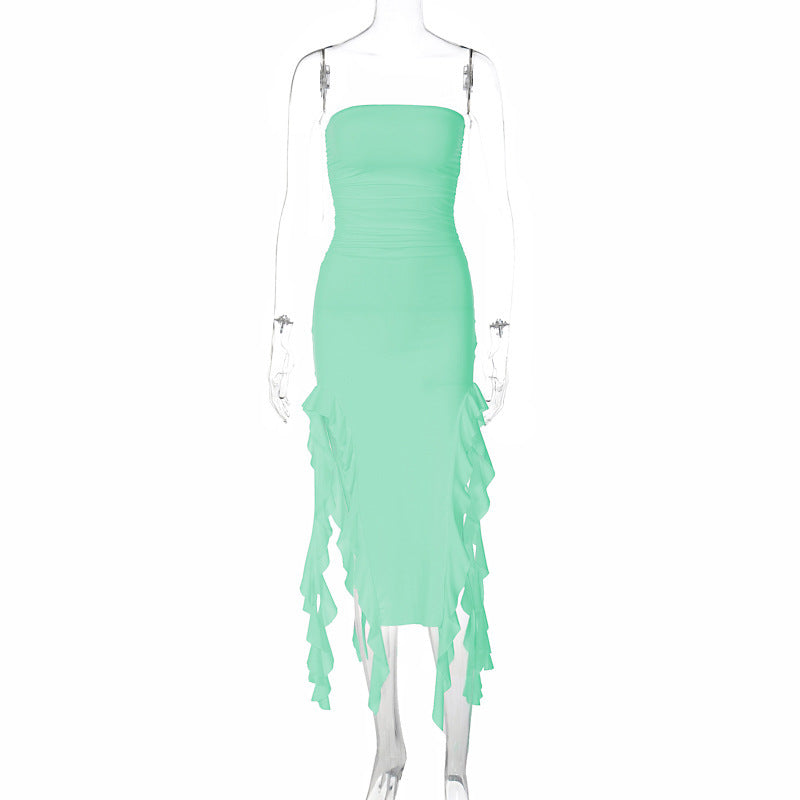 Personalized Chest Wrap Dress