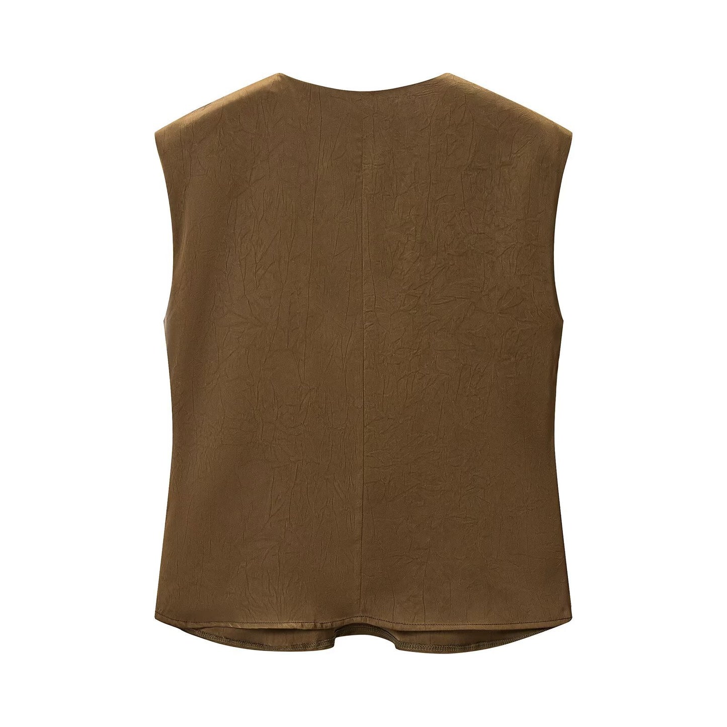 Knot silk textured top