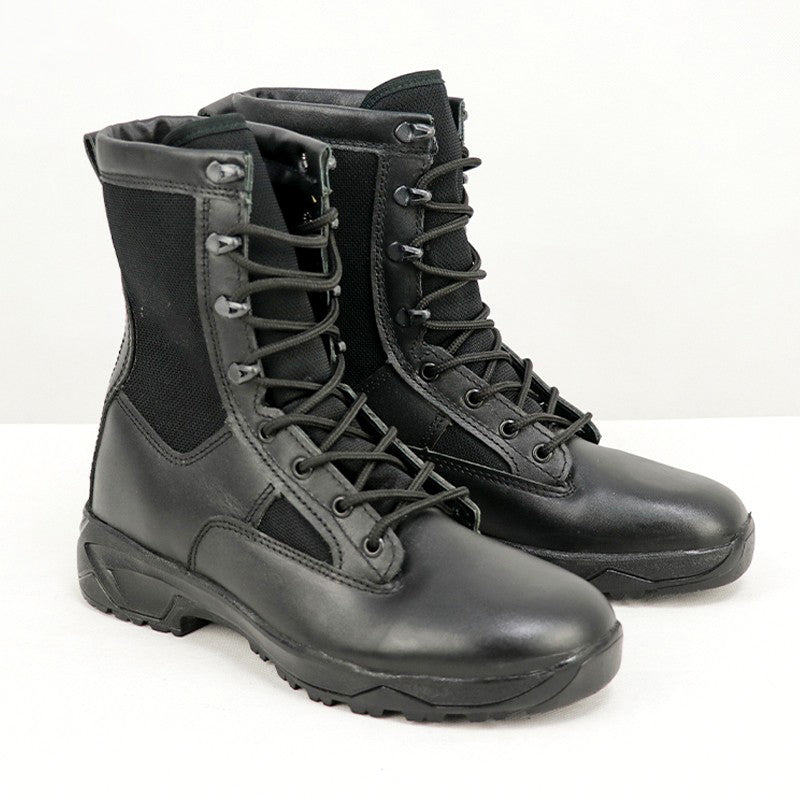 Genuine  leather combat boots