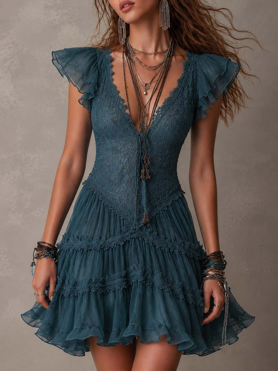 Flutter Sleeve Dress