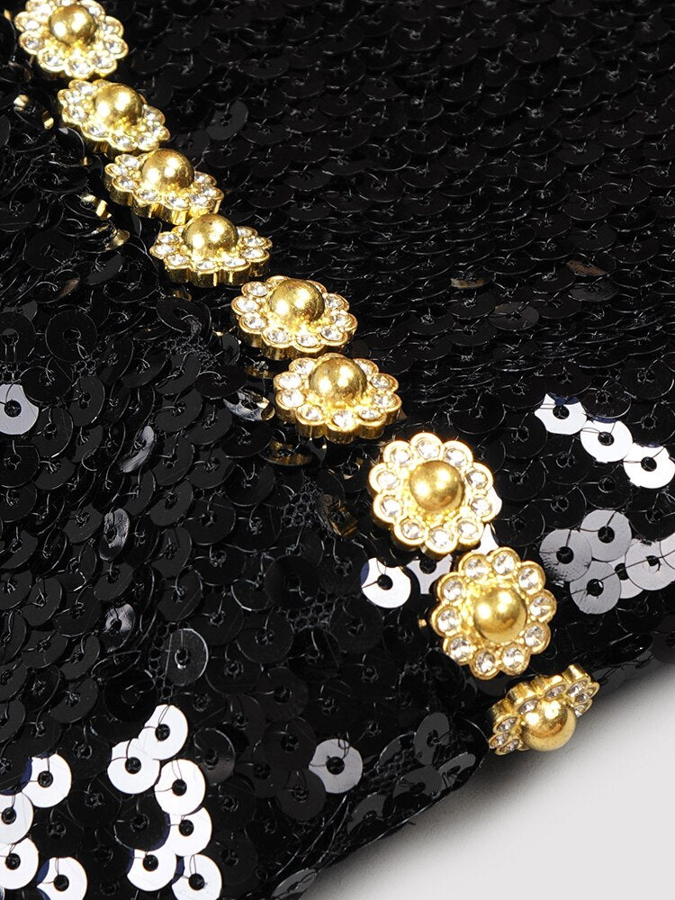 Evening Sequins Spaghetti Strap Dresses
