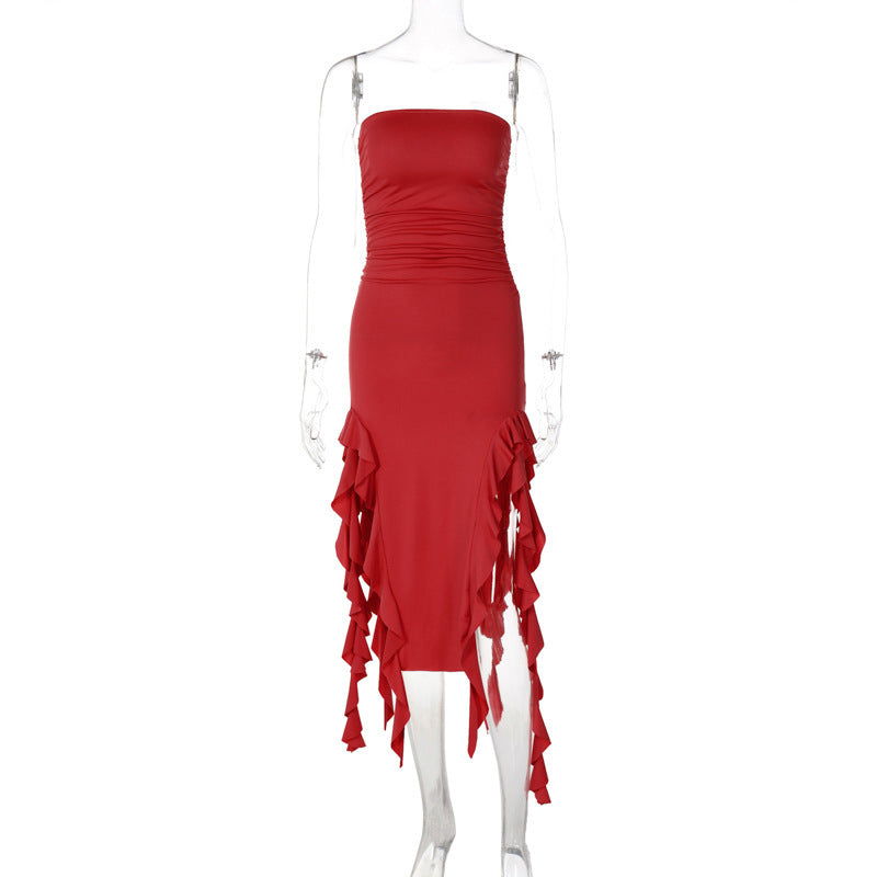 Personalized Chest Wrap Dress