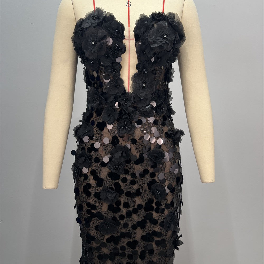Floral Embellished Dress