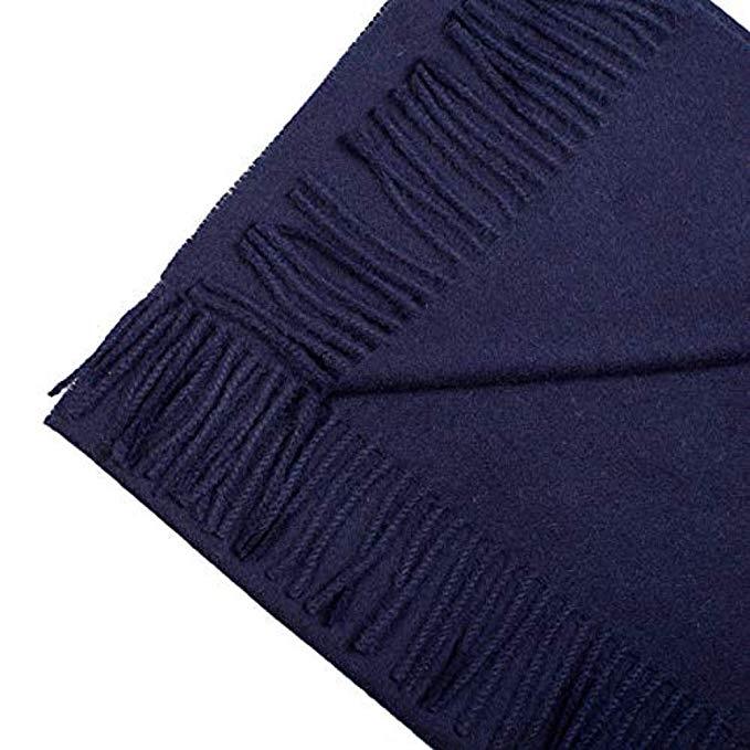 Great Natural Alpaca 100% Baby Alpaca scarf navy blue