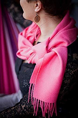 Great Natural Alpaca 100% Baby Alpaca scarf pink
