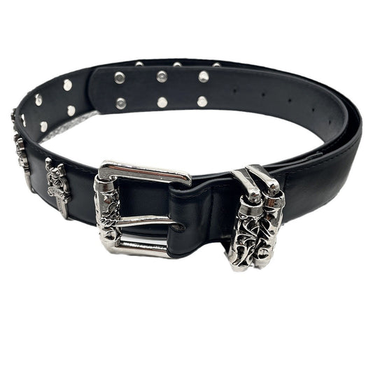 Hollow belt denim belt