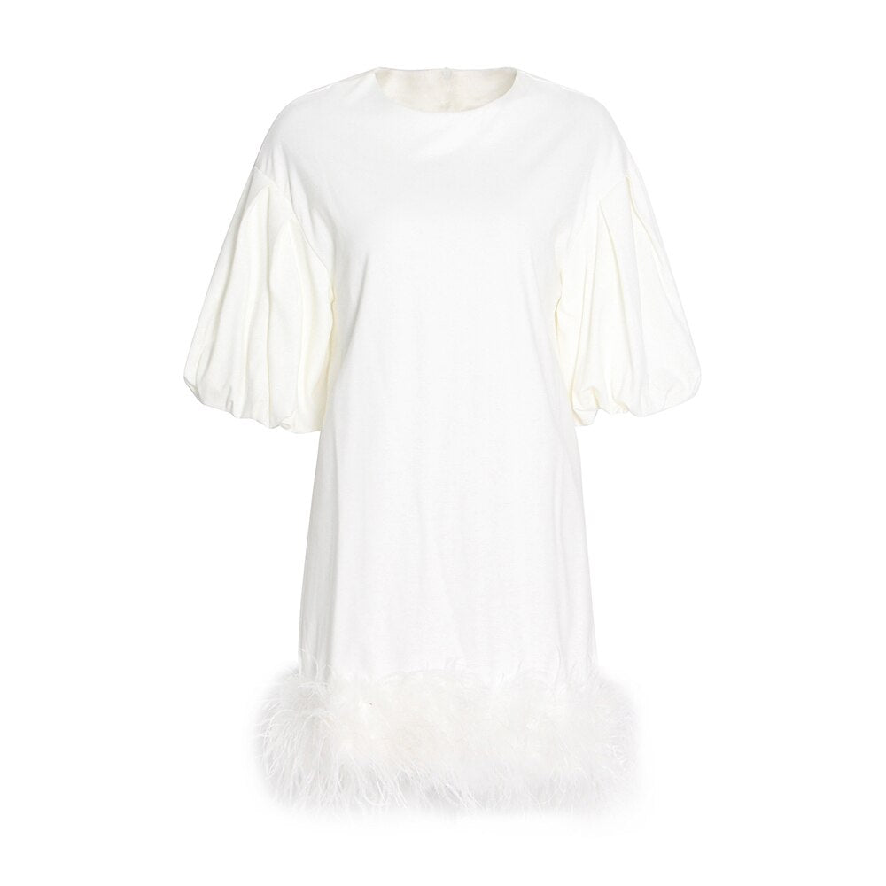 Black Feathers Dress